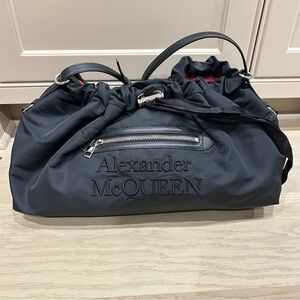 Alexander McQueen Black Gathered Clutch